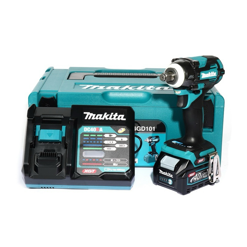 MAKITA เครื่องขันบล๊อกไร้สาย 40 โวลต์ 1/2 นิ้ว รุ่น TW004GD101 แรงบิดสูงสุด 350 นิวตันเมตร รวมแบตเตอ