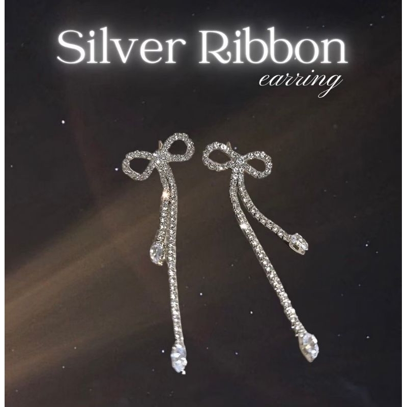 ต่างหูรุ่น Silver Ribbon