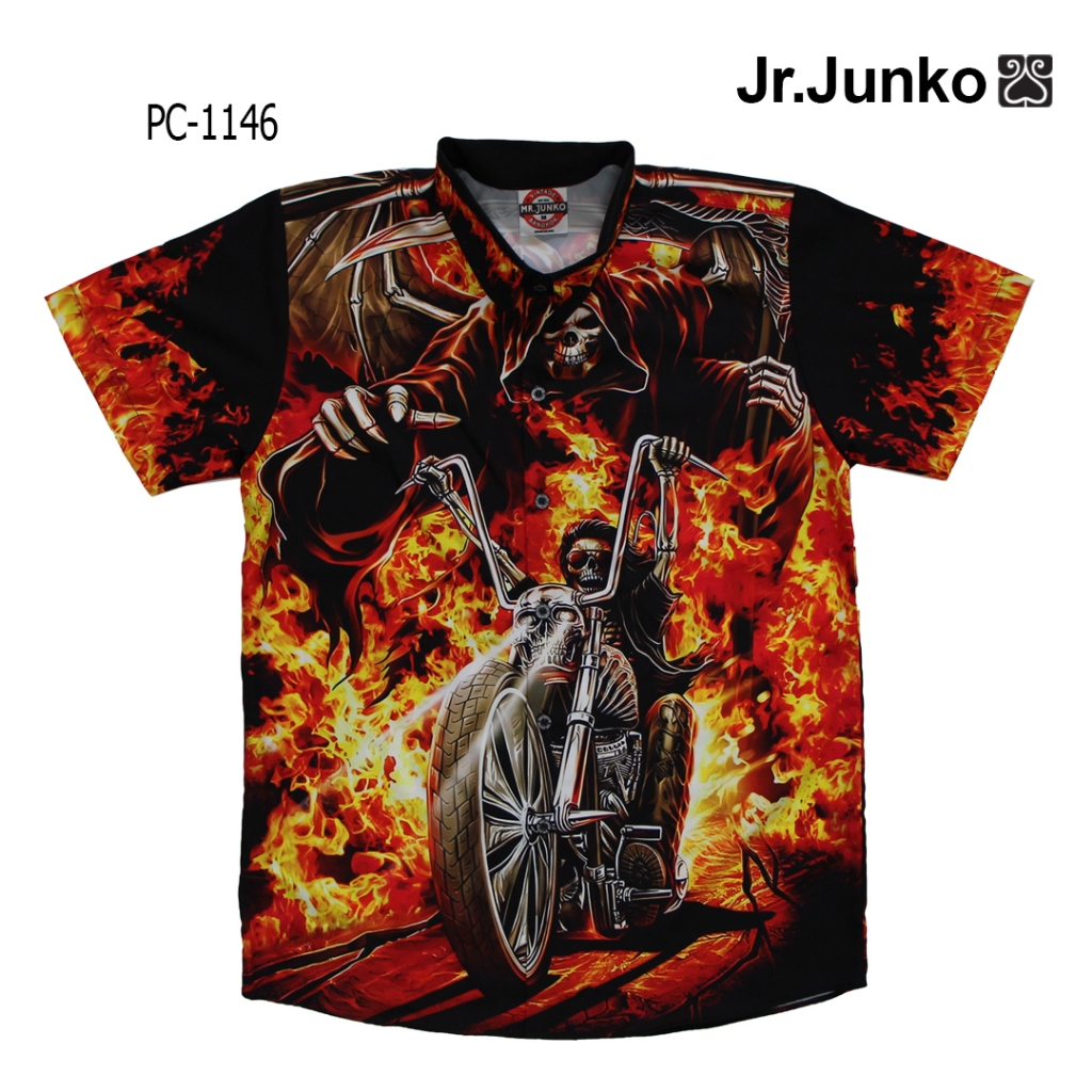 ส่งฟรี เสื้อเชิ้ต งานต่อลาย Mr-Junko ผ้านิ่มใส่สบายไม่ร้อน PC-1146