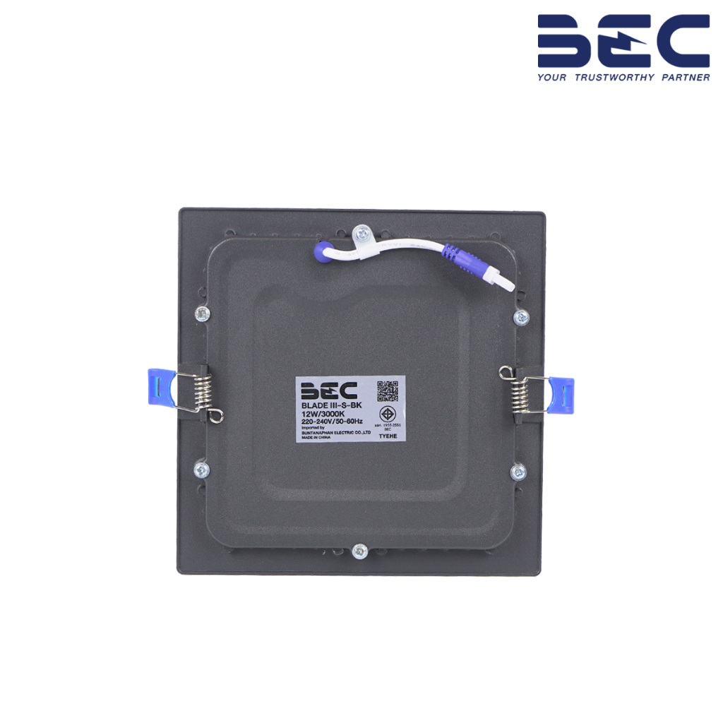 BEC BLADE III-S-BK 12W ดาวน์ไลท์ฝังฝ้า LED ทรงเหลี่ยม รูปที่ 6
