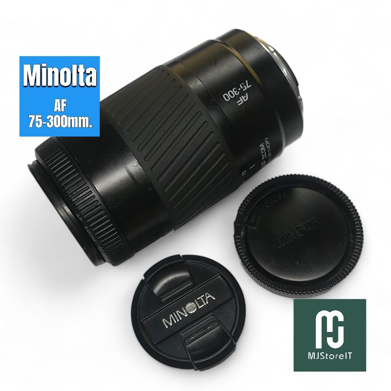 MINOLTA AF ZOOM MACRO 75-300MM.F4.5(32)-5.6 A Mount SONY ดำ (สภาพ 90-95%)