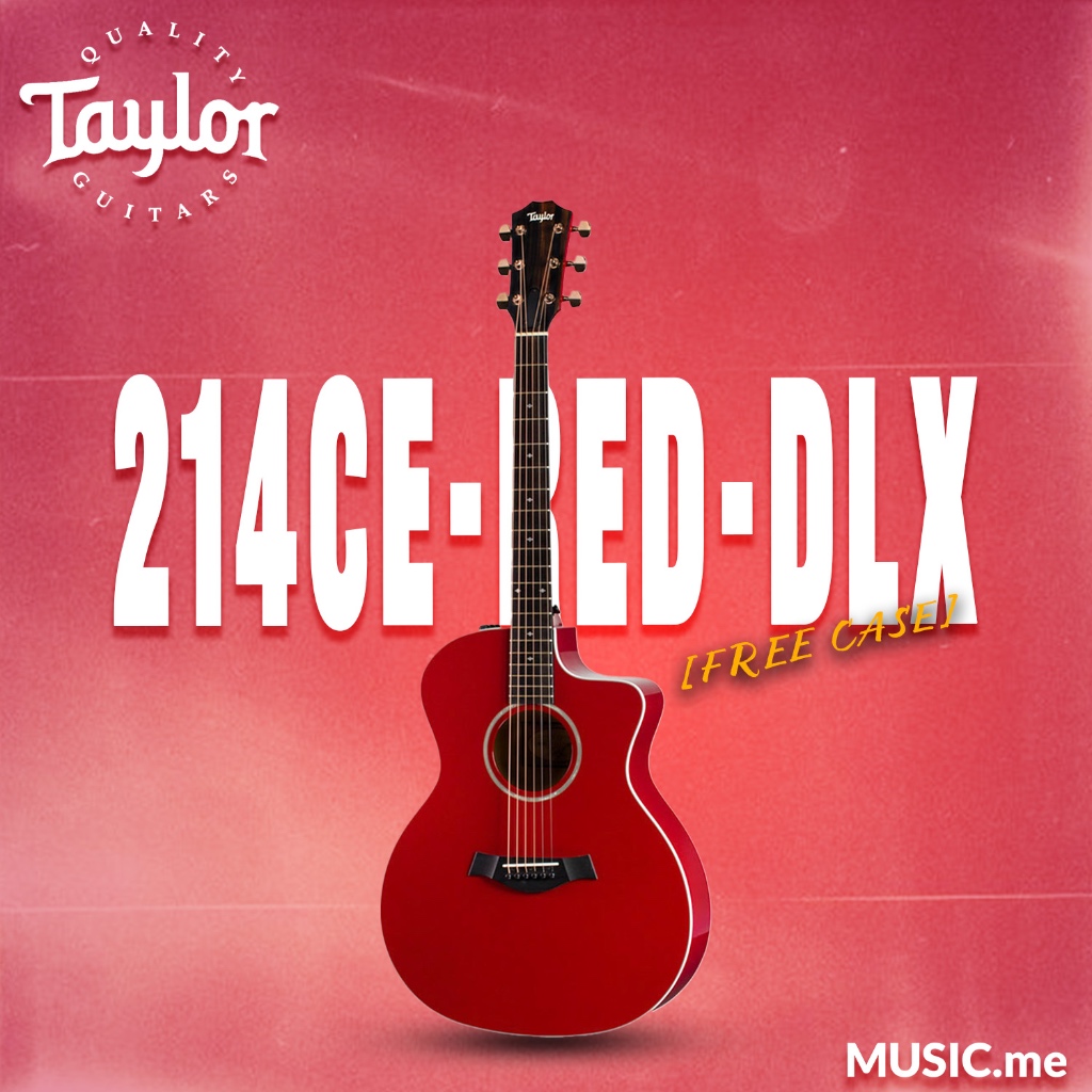 TAYLOR 214CE-RED-DLX [FREE CASE]