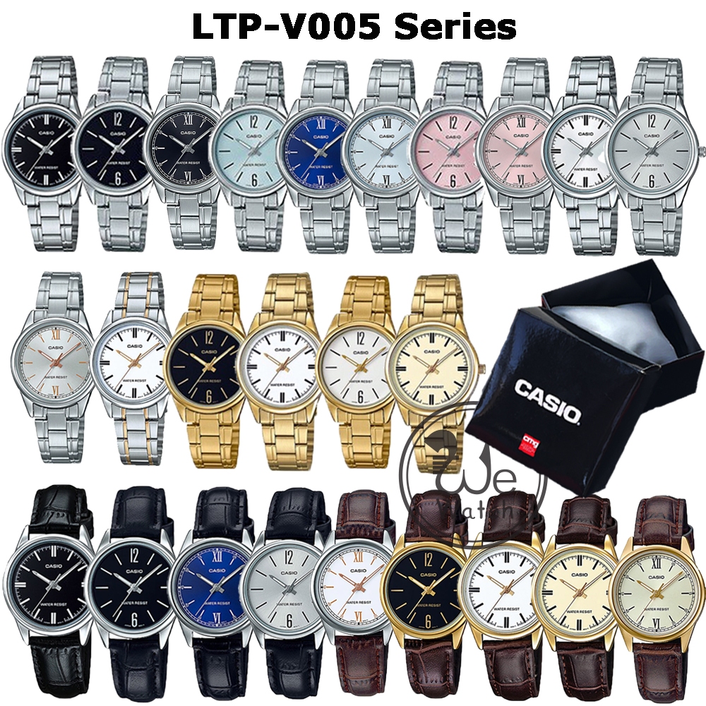 !!ประกัน1ปีและกล่อง CMG!! CASIO รุ่น LTP-V005D LTP-V005G LTP-V005GL LTP-V005L นาฬิกาผู้หญิง LTPV005