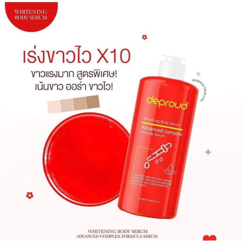 กรดโสมแดง  #ดีพราว #เซรั่มกรดแดง #deproud