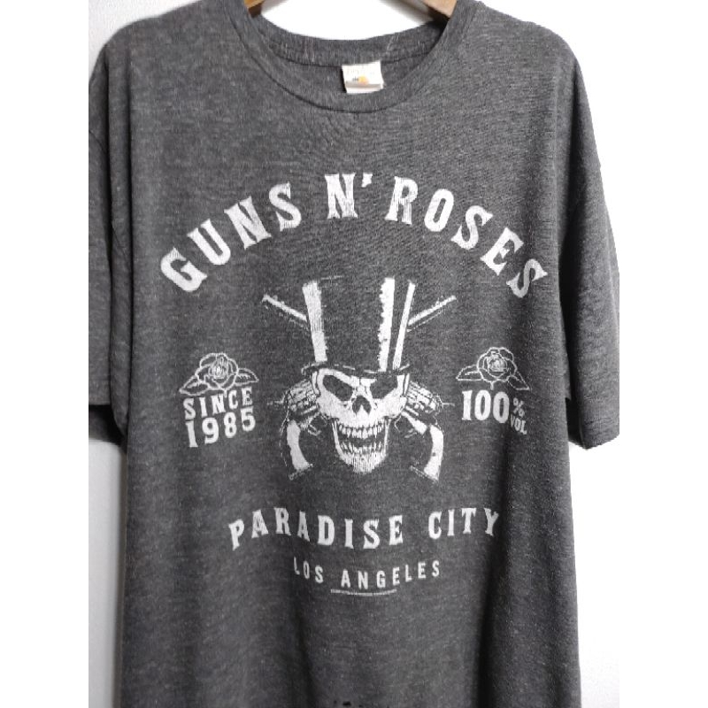 เสื้อวง มือสอง GUNS N' ROSES สภาพตีเซอร์ อก 46 ยาว 28