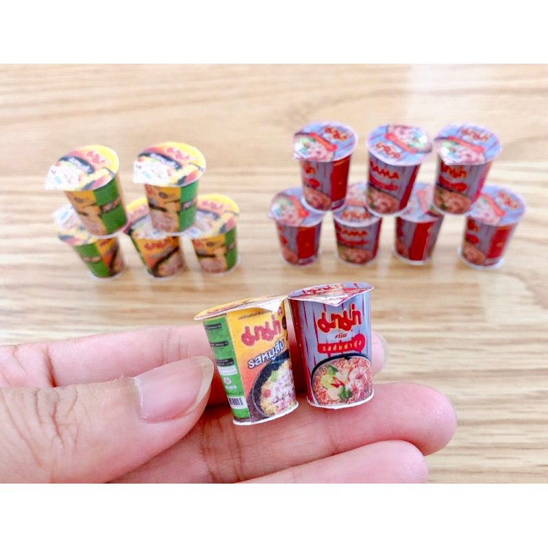 โมเดลจำลอง มาม่าคัพจิ๋ว ขนาดสูง 1.9 cm. ราคา/ชิ้น