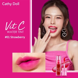 Cathy Doll【วิทซีวอเตอร์ทินท์】ลิปทินท์น้ำแร่ สีปากฉ่ำ Vit C Water Tint 2.7g