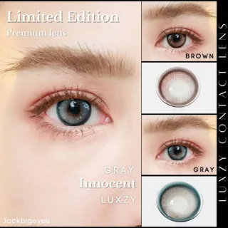 Limited เลนส์พรีเมียม By Luxzy Lens Innocent (เลนส์รายเดือน)เลนส์ฟิวเตอร์ กลิตเตอร์ ตาหวานสายตา0.00-1000
