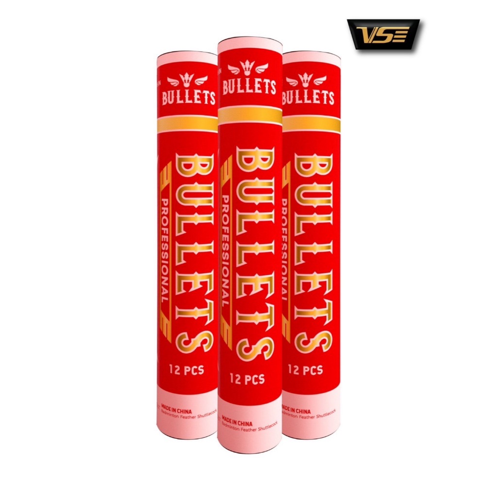 ลูกแบดมินตัน ลูกขนไก่ BULLETS PROFESSIONAL SPEED 75/76