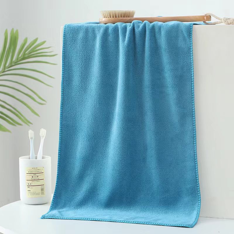 ผ้าขนหนูผืนเล็ก ผ้าเช็ดผม ผ้านาโน ขนาด33*70cm. ผ้านุ่ม ซับน้ำได้ดี สีพื้น - รูปที่ 5