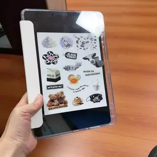 สติ๊กเกอร์ PVC สติ๊กเกอร์ไดคัท สติกเกอร์ กันน้ำ sticker PVCหมี เกาหลี ติดเคส โน๊ตบุ๊ค สติกเกอร์ตกแต่ง.