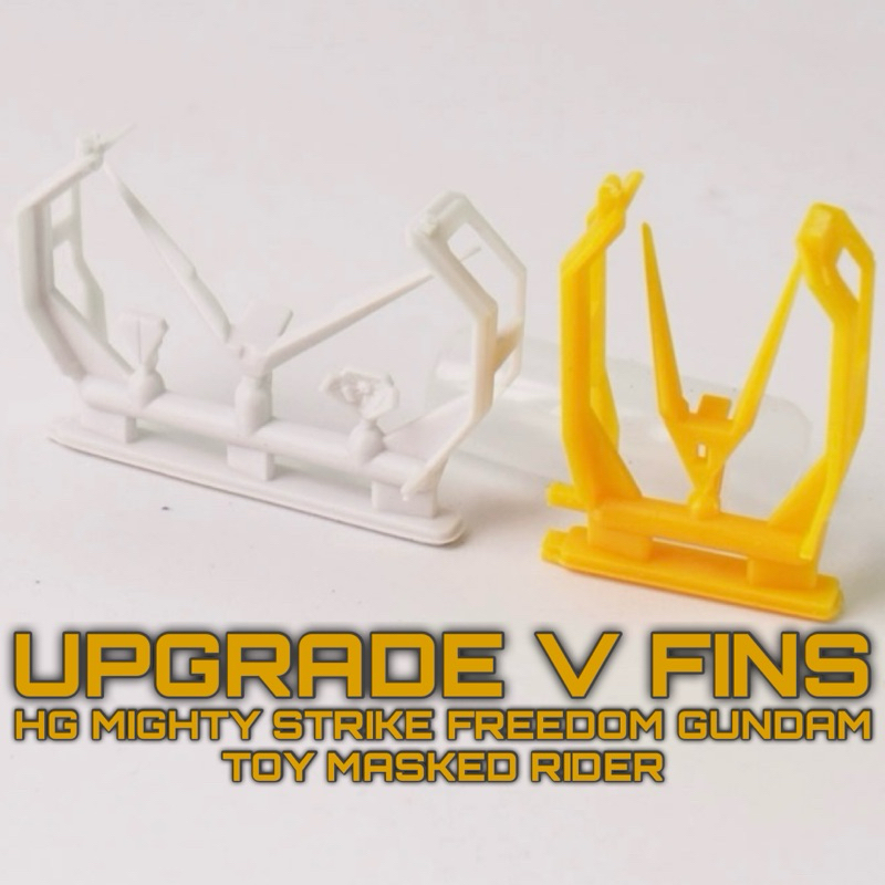 ⬛️UPGRADE 3d Print เขา V FINS สำหรับ HG 1/144  MIGHTY STRIKE FREEDOM GUNDAM