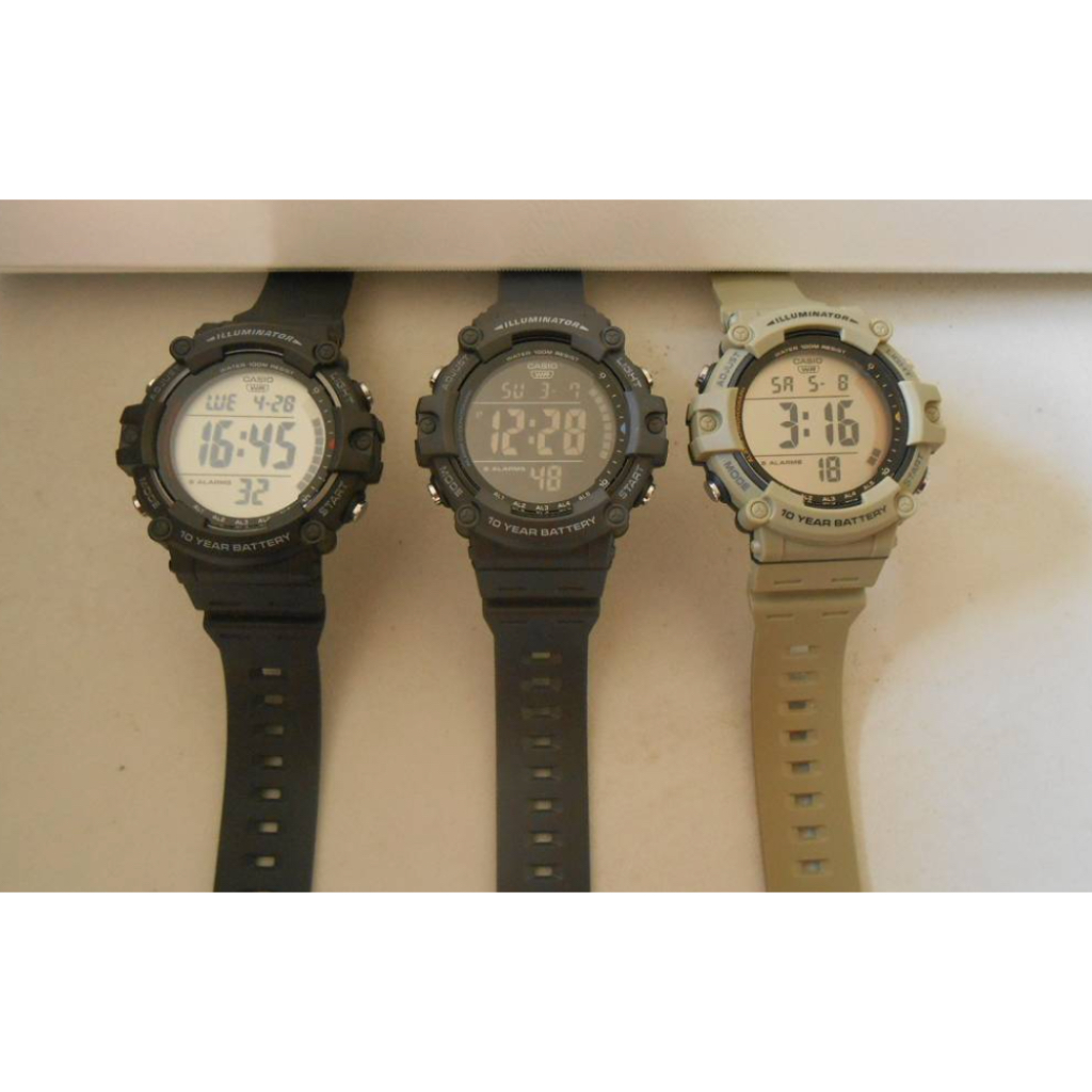 casio ของแท้ประกันศูนย์ นาฬิกาคาสิโอ กันน้ำ100m ผู้ชาย รุ่น AE-1500WH, AE-1500WHX / SMILEYTIME ประกันศูนย์cmg/c-thong