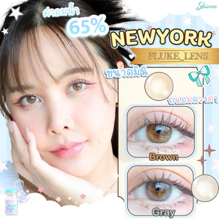 คอนแทคเลนส์(มินิ) เกาหลี🇰🇷อมน้ำ65%🩵 New York 🩵 Shinee ใส่สบายตามาก กรองแสง Made in Korea 🇰🇷
