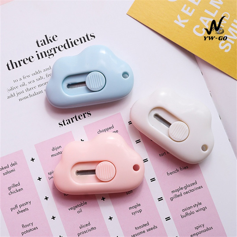 คัตเตอร์พกพาขนาดจิ๊ว คัตเตอร์ตัดกระดาษ มินิคัตเตอร์ (พร้อมส่งค่ะ)MINIคัตเตอร์ก้อนเมฆG2672