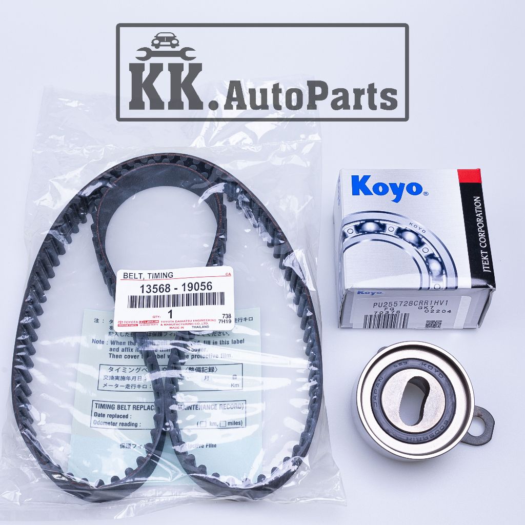 สายพานราวลิ้น+ลูกรอก ครื่อง 7A-FE COROLLA 1.8 สายพานไทม์มิ่ง TIMING TOYOTA 13568-19056