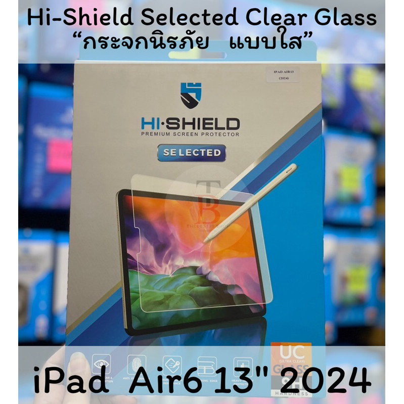 ฟิล์มกระจกใสกันรอยใส Hishield iPad Air6 13”(2024)
