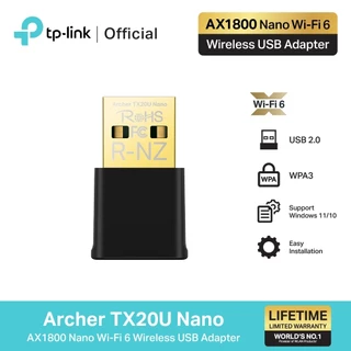 TP-LINK (Archer TX20U Nano) AX1800 Nano Wi-Fi 6 Wireless USB Adapter