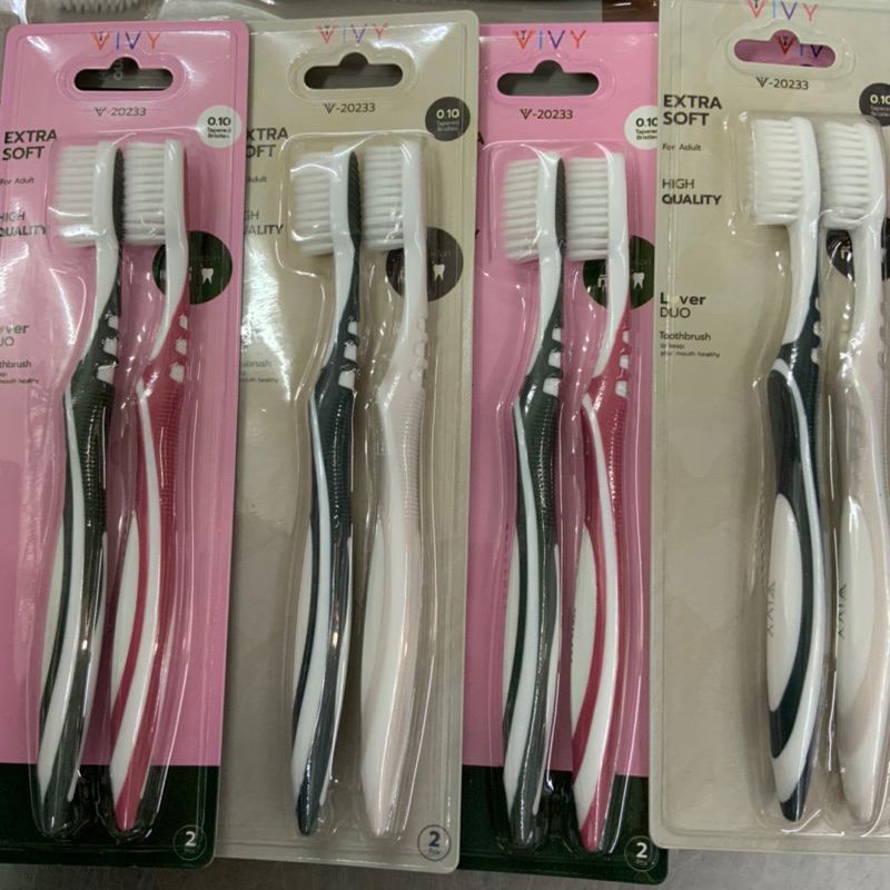 แปรงสีฟันวีวี่ แพคคู่2ด้าม คละสี