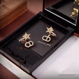 ✨ต่างหูเพชร รุ่นTop-04 Star งานก้านเงิน เพชรฝังละเอียดค่ะ งานเป๊ะที่สุดสวยค่ะ✨