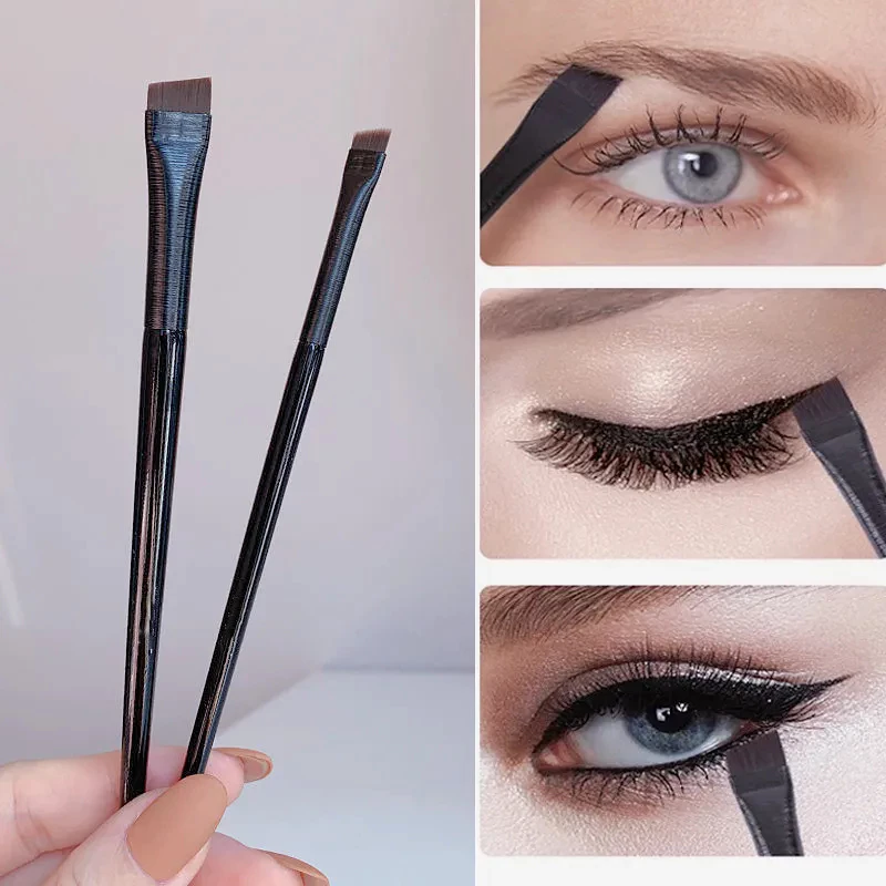 Eyebrown brush แปรงแต่งหน้า เขียนอายไลเนอร์เเละคิ้ว เเบบบางพิเศษ แบบพกพา ทนทาน วัสดุเเข็งแรง