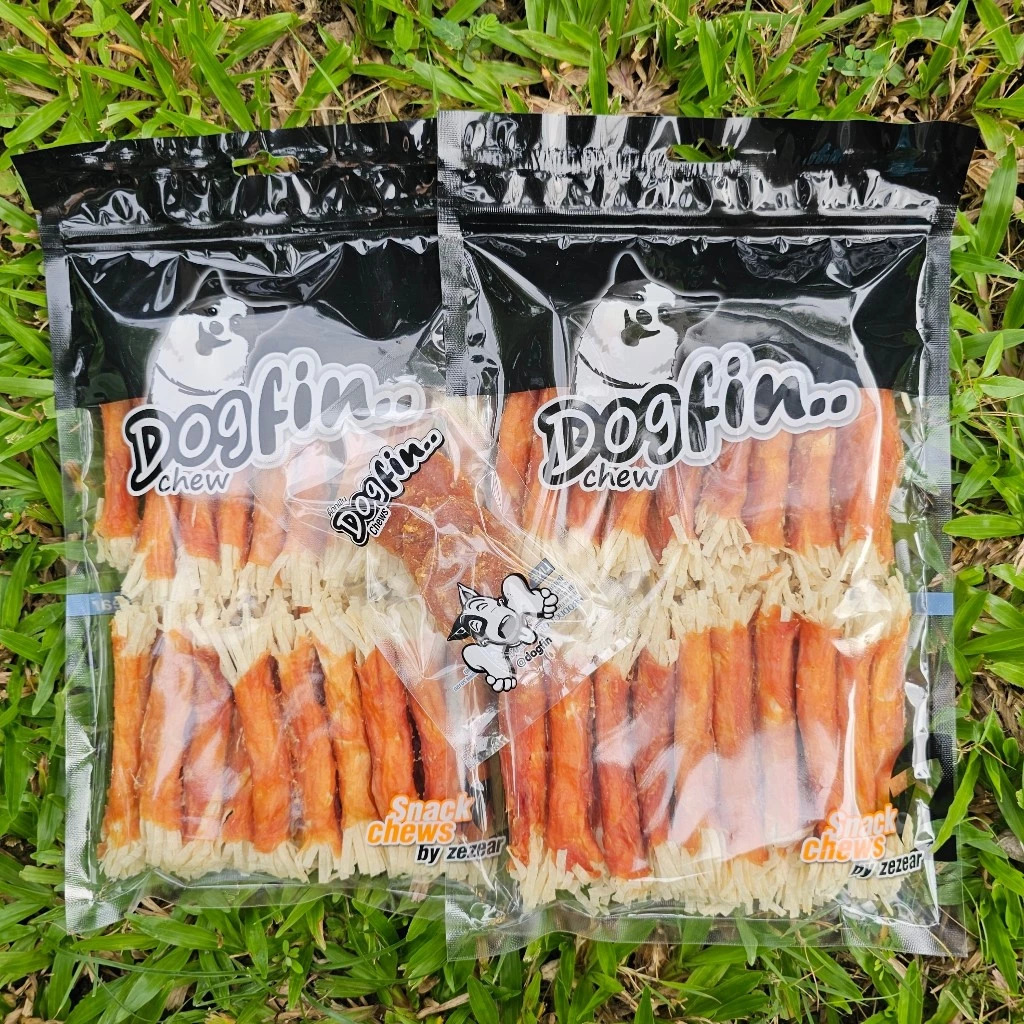 Dogfin (ด็อกฟิน) ไก่อบแห้ง 350 กรัม 2 ถุง (700 กรัม) พร้อมของแถมเลือกได้เลย เหมาะสำหรับสุนัขทุกสายพันธุ์