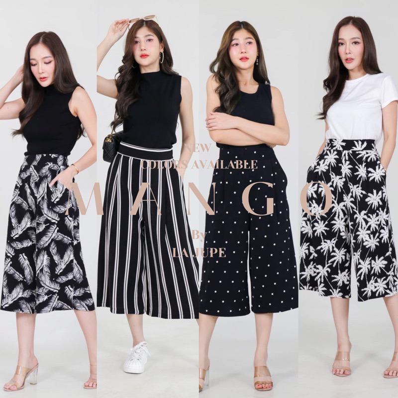LAJUPEกางเกง3ส่วนผ้าแมงโก้
