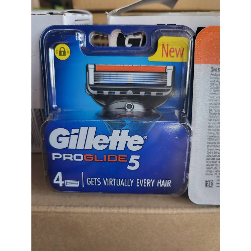ยิลเลตต์ โปรไกลด์ ใบมีดโกน แพ็ค 4 ชิ้น Gillette Proglide5 Blade 4 Cartridges Refills