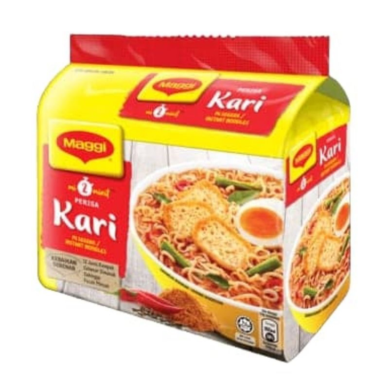 มาม่ามาเลเซีย รสแกงกะหรี่ MAGGI KARI 1แพ็คมี 5ห่อ