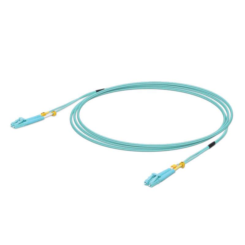 สายสำเร็จ Patch Cord Multimode LC to LC Simplex 3.0mm 3 M OM4 Aque blue