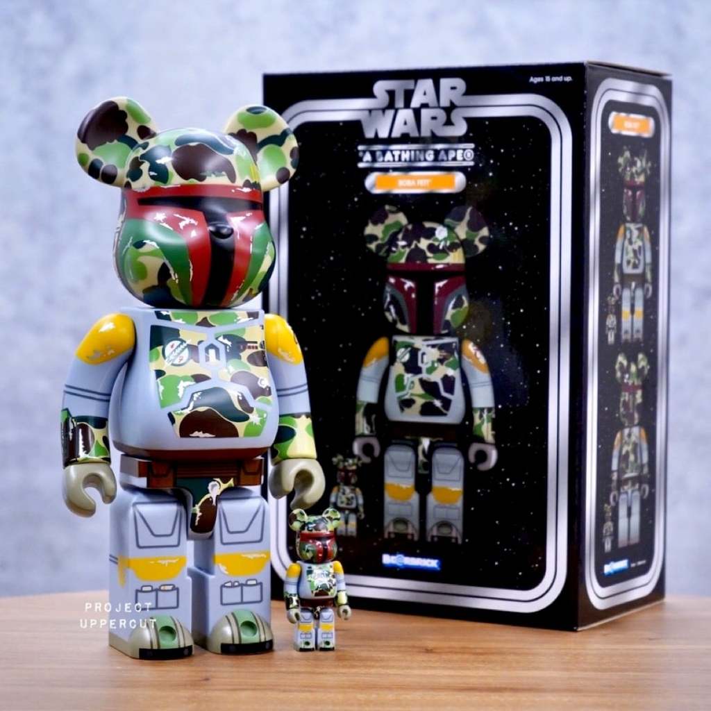 BE@RBRICK 400%+100% BAPE® x BOBA FETT [Displayed / Like New]