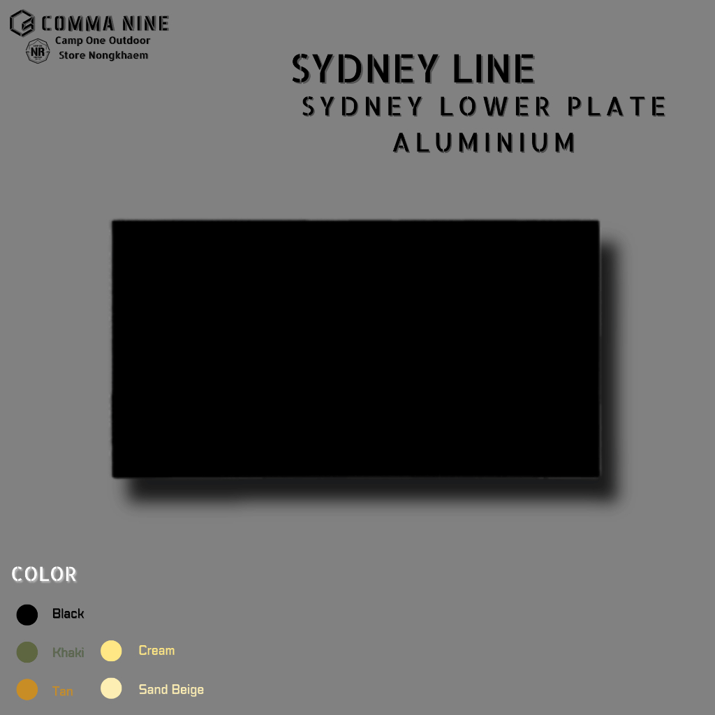 [ส่งด่วน/ส่งไว/จัดส่งทุกวัน/มีประกัน] COMMA NINE Sydney Lower Plate Aluminium