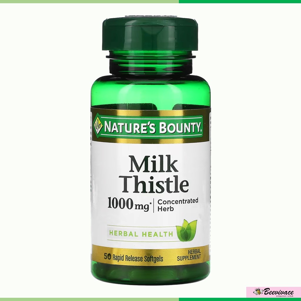 Nature's Bounty, Milk Thistle, 1,000 mg, 50 Rapid Release Softgels