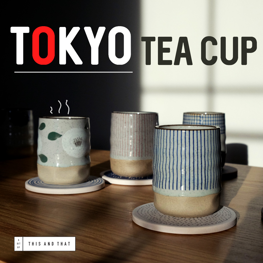 (ร้ายไทยพร้อมส่ง) แก้วชาญี่ปุ่น เซรามิค แก้วกาแฟ