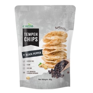 [6จ่าย5] New เทมเป้ 🔥 Cozzo Tempeh Soy Bean Chips ชิปถัวเหลืองทอดกรอบ