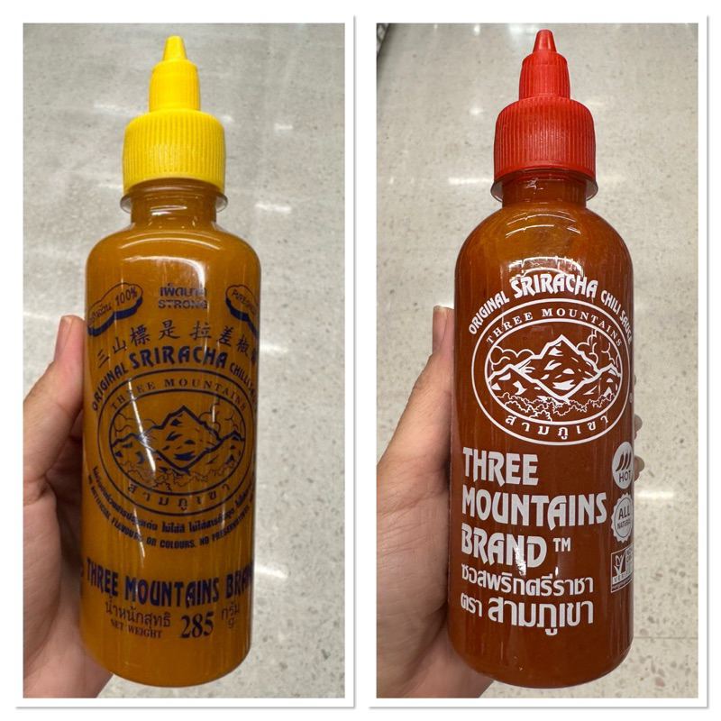 ซอสพริกศรีราชา เผ็ดมาก ตรา สามภูเขา 285 G. Original Sriracha Chilli Sauce ( Three Mountain / ซอสพริกศรีราชา สูตรต้นตำรับ