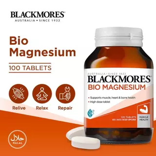 [exp.12/2570] Blackmores Bio Magnesium ADVANCE+D3 50's แบล็คมอร์ส ไบโอ แมกนีเซียม 50 เม็ด สำหรับผู้ที่ขาดแมกนีเซียม