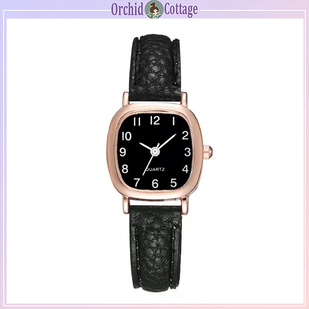 [จัดส่งจากกรุงเทพฯ] 2024 แบบใหม่ เวอร์ชั่นเกาหลี เรียบง่าย ผู้หญิง นาฬิกา นักเรียน อารมณ์ นาฬิกาควอท