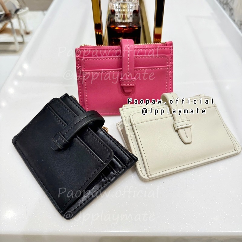 LYN กระเป๋าสตางค์ LYN BRERA ZIP CARD WALLETS :  LL24SWS010แท้จากชอป พร้อมอุปกรณ์