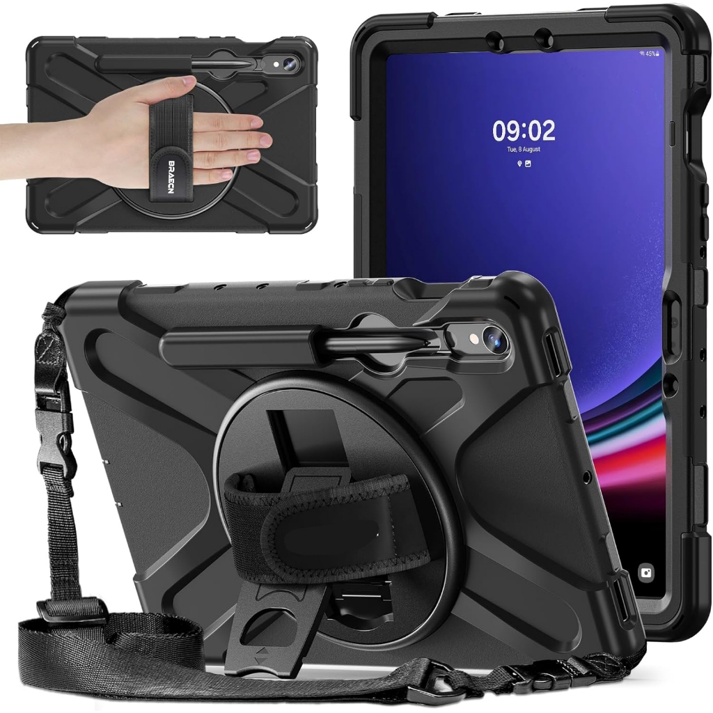 ShockProof เคสกันกระแทก เคส Samsung Galaxy Tab S7 / S8 Plus S9 FE Tab S9 Plus S10 Ultra