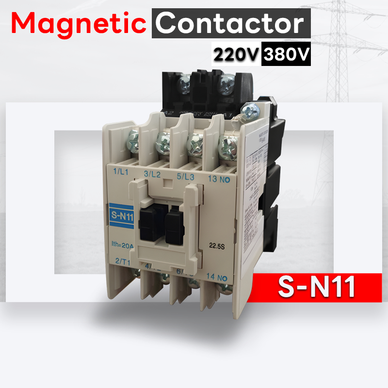 แมกเนติก   S-N11 Magnetic Contactor 220V 380V  Electrical Shop.