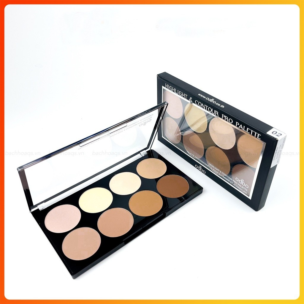 Odbo Highlight & Contour Palette  โอดีบีโอ ไฮไลท์ แอนด์ คอนทัวร์ โปร พาเลท 20.g