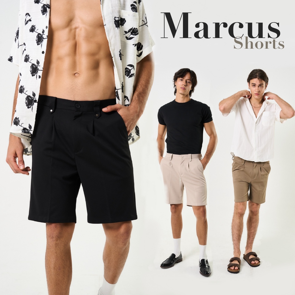 BARON Marcus shorts กางเกงขาสั้นเอวยืด ผ้ายืด ใส่สบาย