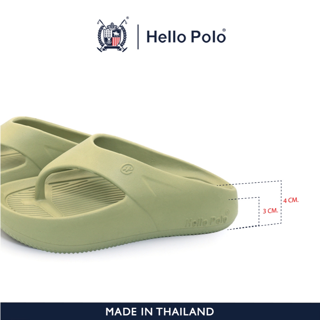 Hello Polo รองเท้าแตะ แตะหูหนีบ รุ่น HP8038 สำหรับผู้หญิง เสริมส้น แฟชั่น EVA กันลื่น Size 36-41