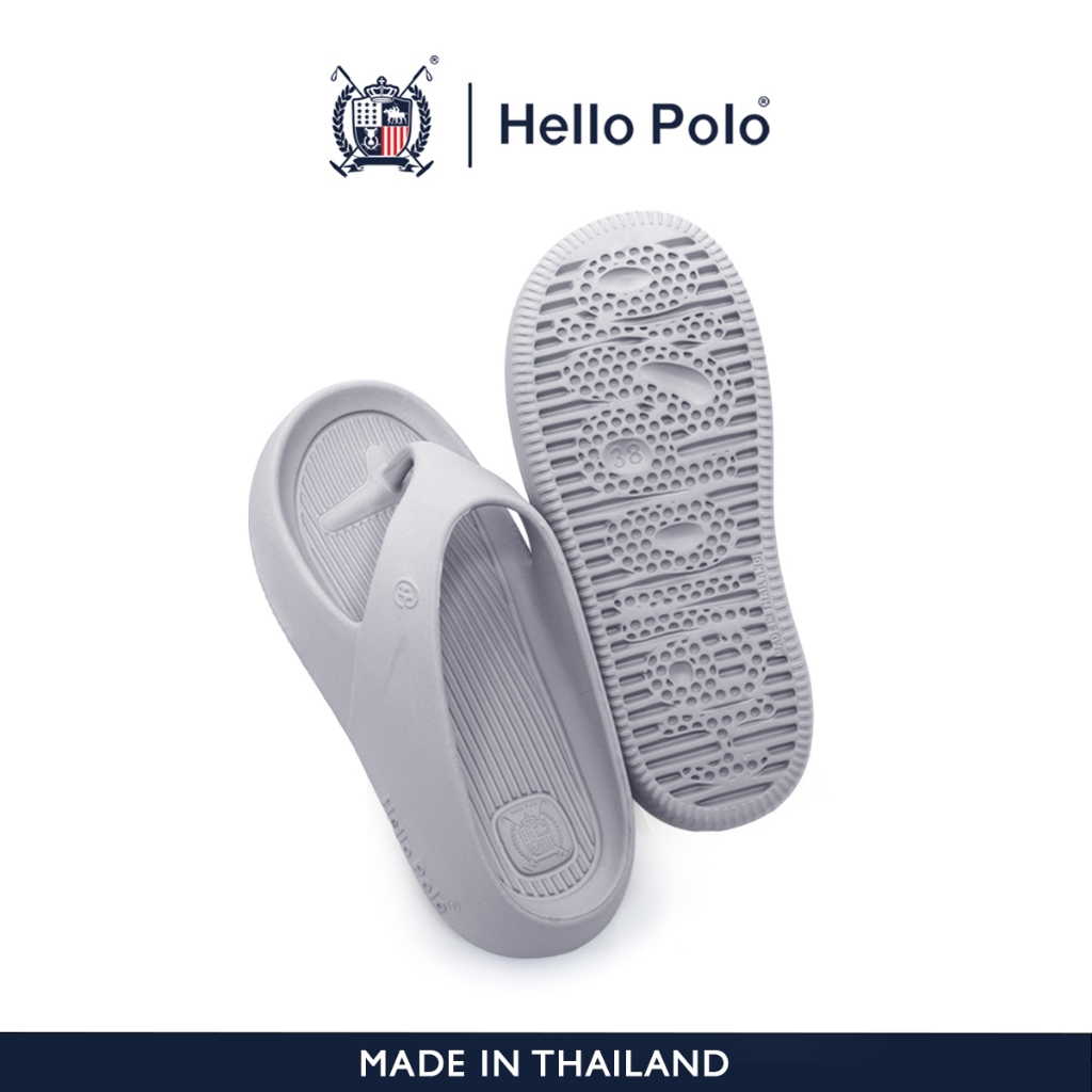 Hello Polo รองเท้าแตะ แตะหูหนีบ รุ่น HP8038 สำหรับผู้หญิง เสริมส้น แฟชั่น EVA กันลื่น Size 36-41
