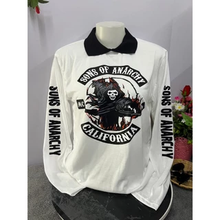 เสื้อโปโลผู้ชาย คอปกพิมพ์ลาย
