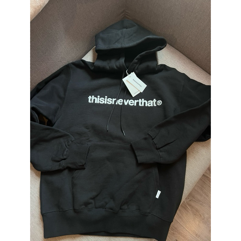 THISISNEVERTHAT Logo Hoodie Black sz.S NEW.