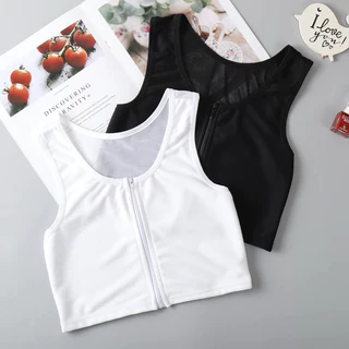 เสื้อกล้ามทอมมีซิปหน้า ตัวเสื้อด้านหลังเป็นตาข่าย ระบายความร้อน ไม่อับ ผ้าใส่สบาย มี M L XL 2XL 3XL