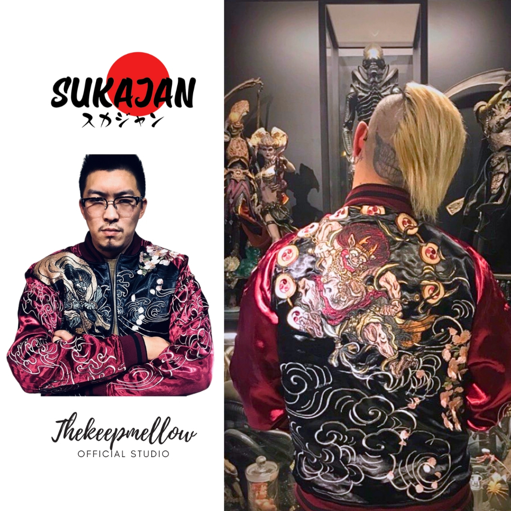 🔥เสื้อ Jacket Sukajan!! High Premiumเสื้อเเจ็คเก็ต Sukajan ของแท้ 💯 โลโก้ปักทั้งตัว สินค้านำเข้า  ST