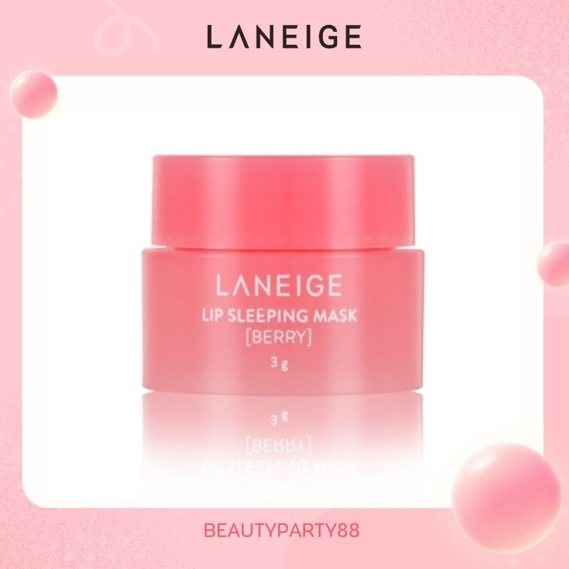 LANEIGE Lip Sleeping Mask Mini Berry 3g ลาเนจ ลิปสลีปปิ้งมาส์กมินิ เบอร์รี่ บำรุงปาก ลิปมันเพิ่มความ